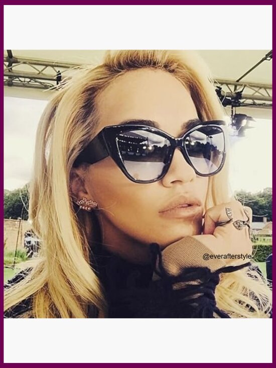 Oversized Cat Eye Sunglasses UV400 Acetate Frame